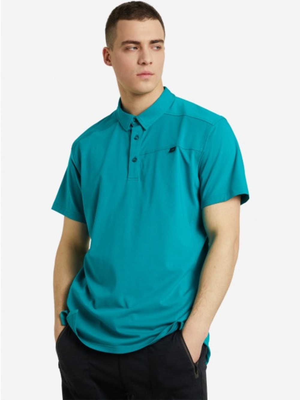 Arc'teryx Men's Captive Polo in teal blue